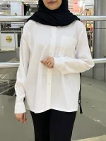 شومیز سیلک پشت پاپیونی - تصویر 2