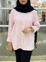 شومیز سیلک پشت پاپیونی - تصویر 3