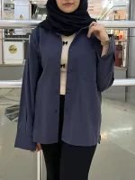 شومیز سیلک پشت پاپیونی - تصویر 6
