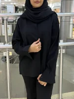 شومیز سیلک پشت پاپیونی - تصویر 5