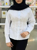 شومیز اندامی پشت بندی - تصویر 4
