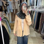 شومیز ساده خط دار