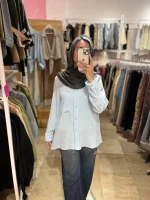 شومیز ساده خط دار - تصویر 2