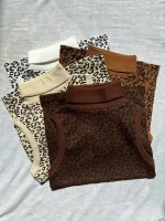 تاپ یقه اسکی پلنگی