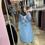 دامن جین جیب دار