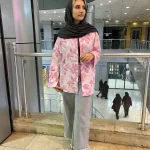 شومیز ینزی طرح گلبرگ