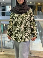 شومیز ینزی طرح گلبرگ - تصویر 3