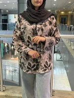 شومیز ینزی طرح گلبرگ - تصویر 4